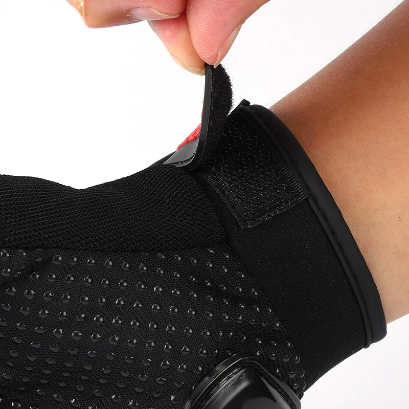 Летние велосипедные перчатки с полупальцами, противоскользящие, дышащие, Ударопрочные, для занятий спортом на открытом воздухе, Амортизирующее защитное оборудование Изображение 2