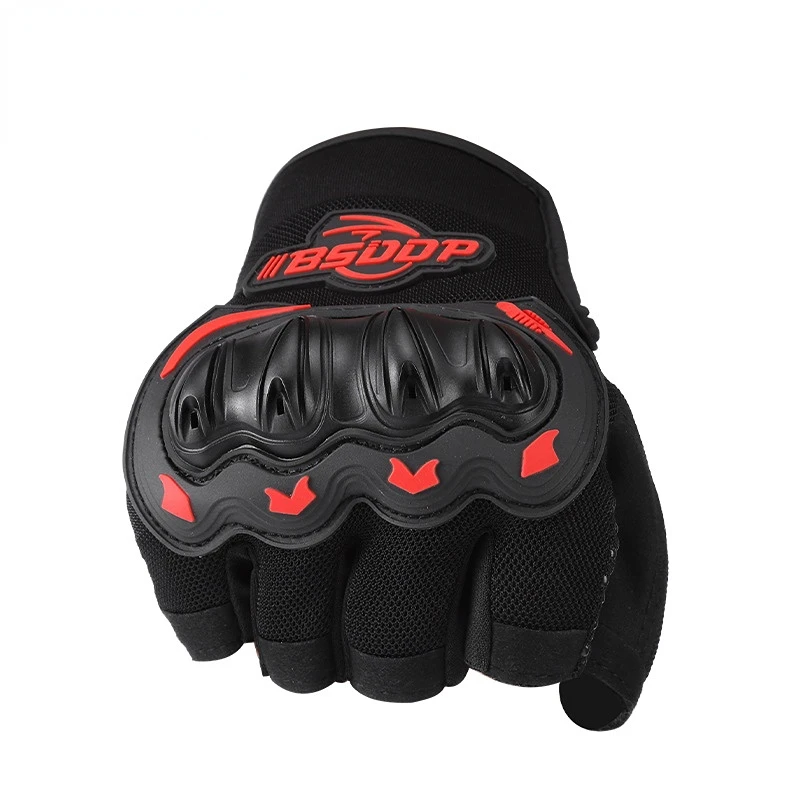 Летние велосипедные перчатки с полупальцами, противоскользящие, дышащие, Ударопрочные, для занятий спортом на открытом воздухе, Амортизирующее защитное оборудование Изображение 4