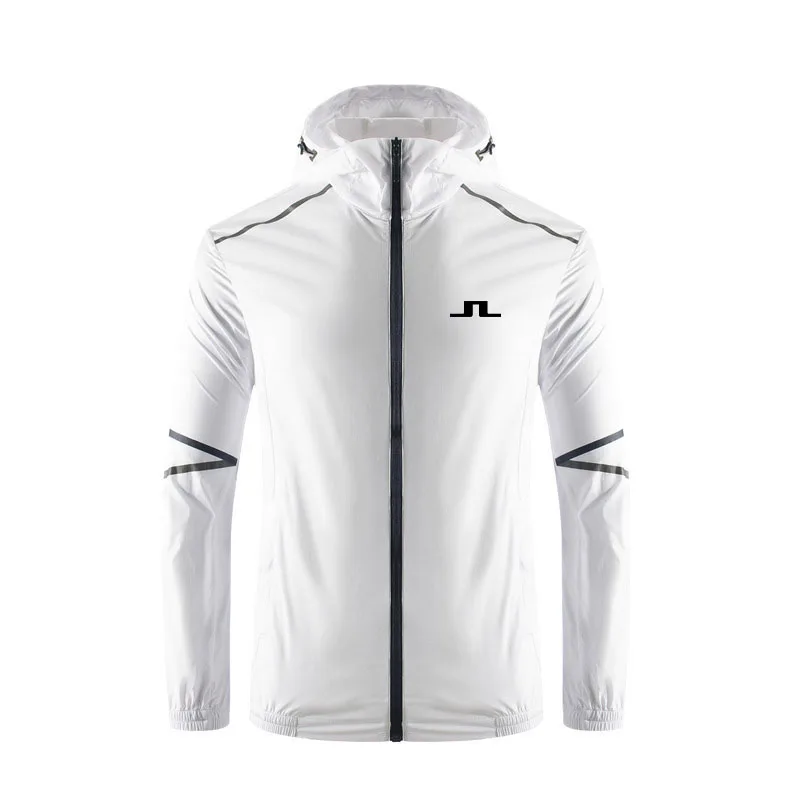 Летняя куртка для гольфа J. LINDEBERG, мужская ветровка, куртка для защиты от спортивной рыбалки, спортивная одежда с длинным рукавом, одежда для гольфа Изображение 0