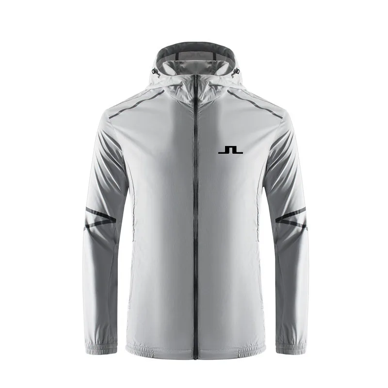 Летняя куртка для гольфа J. LINDEBERG, мужская ветровка, куртка для защиты от спортивной рыбалки, спортивная одежда с длинным рукавом, одежда для гольфа Изображение 1