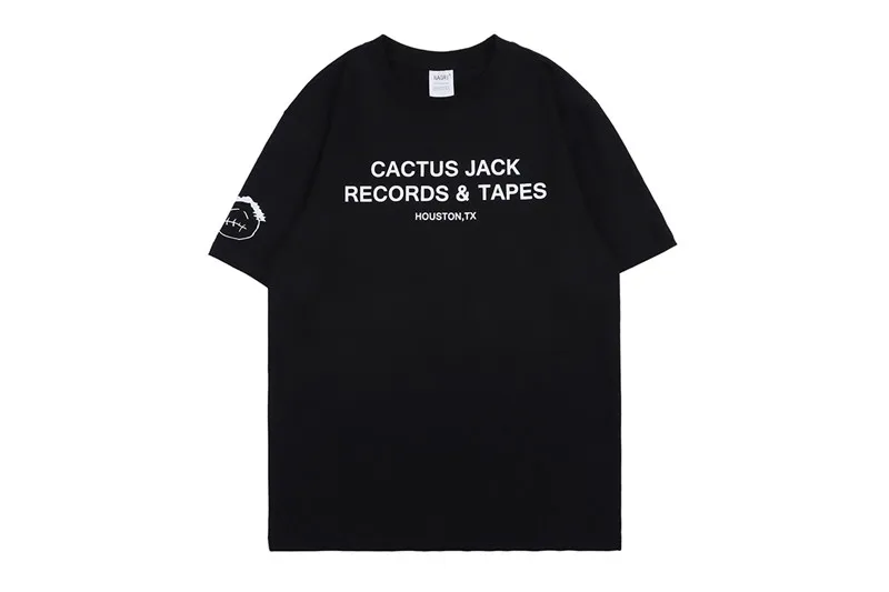 Летняя футболка Cactus Jack Для Мужчин И женщин, Высококачественная Винтажная Уличная Одежда, Топы, футболка ASTROWORLD в стиле Хип-хоп Изображение 1