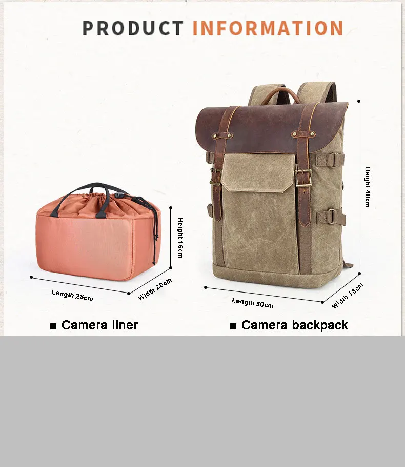Лидер продаж, профессиональный водонепроницаемый рюкзак, сумка для видеокамеры, сумка для фотоаппарата Изображение 5