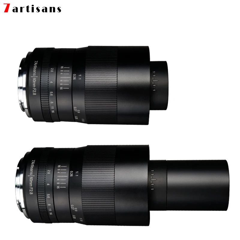макрообъектив 7artisans 60mm f2.8 с увеличением 1:1 подходит для Canon EOSM EOSR E Fuji M43 nikon z Mount Изображение 4