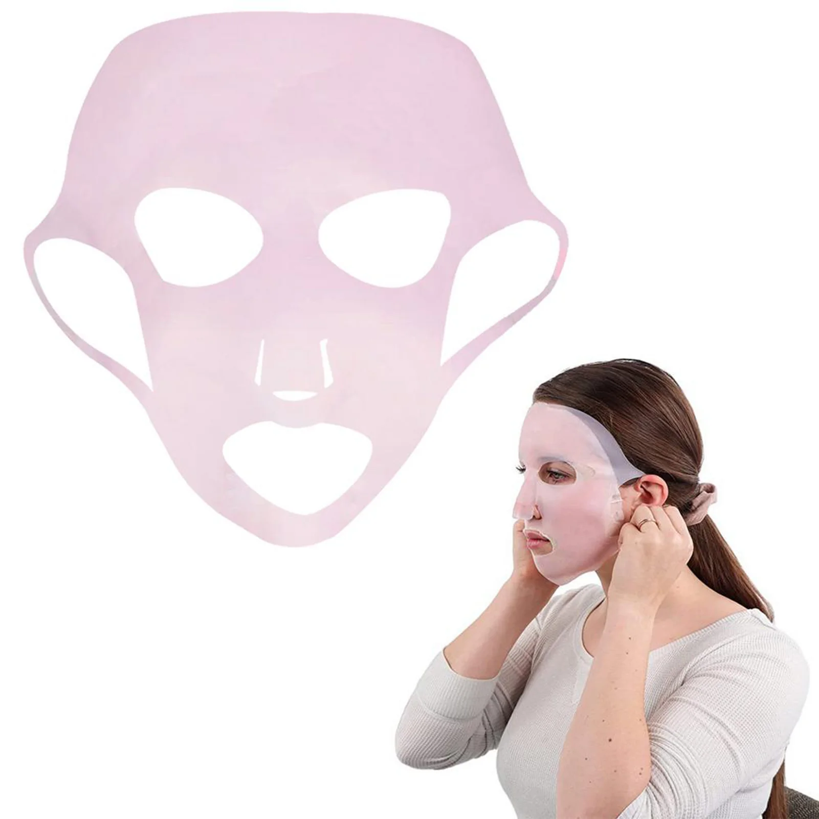 Маска для сна для лица, защита от морщин, предотвращение испарения, Подвесная маска для ушей, Косметическая маска для лица, Аксессуар для инструмента Изображение 1