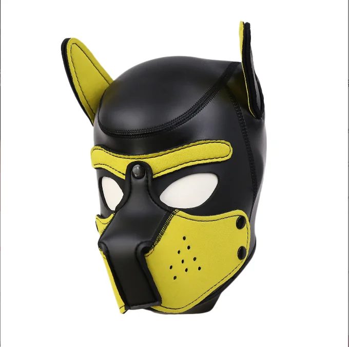 Маски для вечеринки в честь Хэллоуина Маска с капюшоном для собаки Косплей на всю голову + уши Латексная маска для вечеринки в честь Хэллоуина Изображение 4