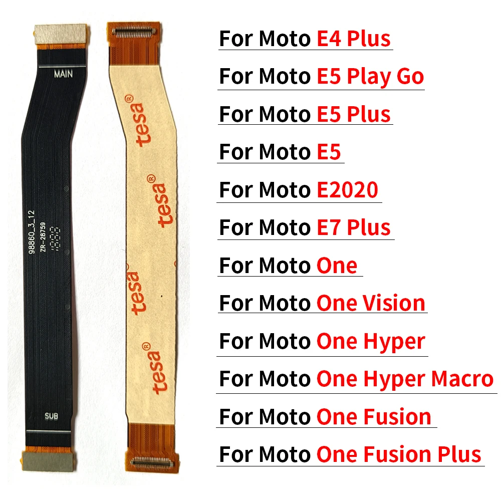 Материнская плата для Moto E7 Plus E5 E4 Plus One Vision Hyper Macro Fusion Plus Основная плата материнская плата Соединительная плата Гибкий кабель Изображение 0