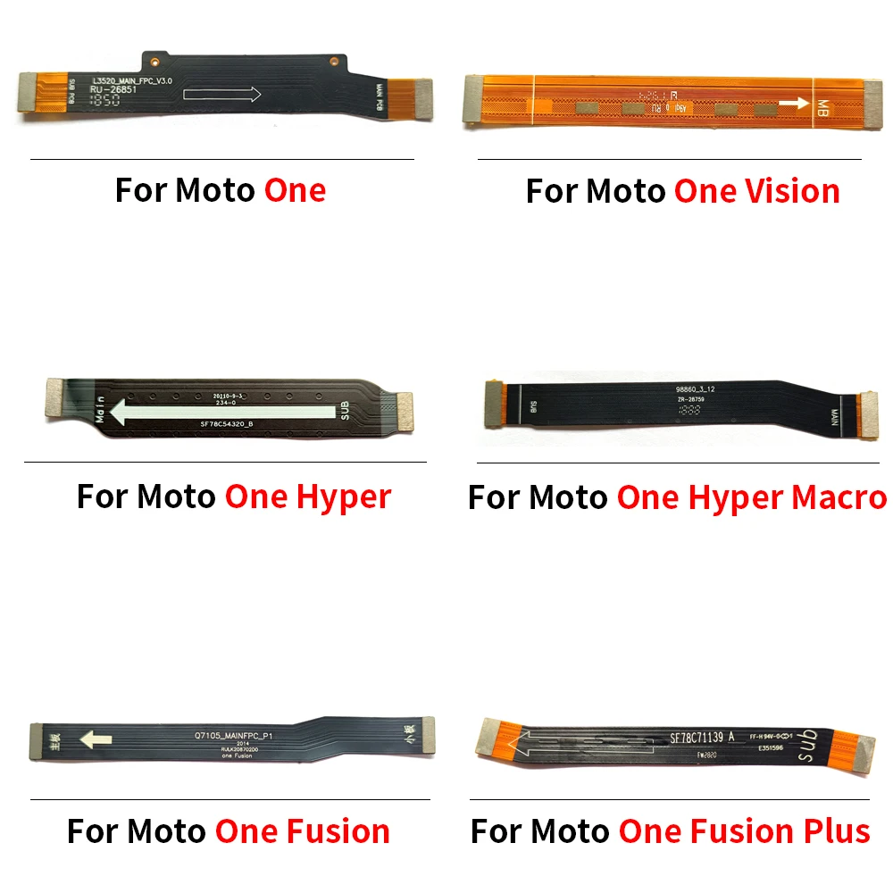 Материнская плата для Moto E7 Plus E5 E4 Plus One Vision Hyper Macro Fusion Plus Основная плата материнская плата Соединительная плата Гибкий кабель Изображение 4