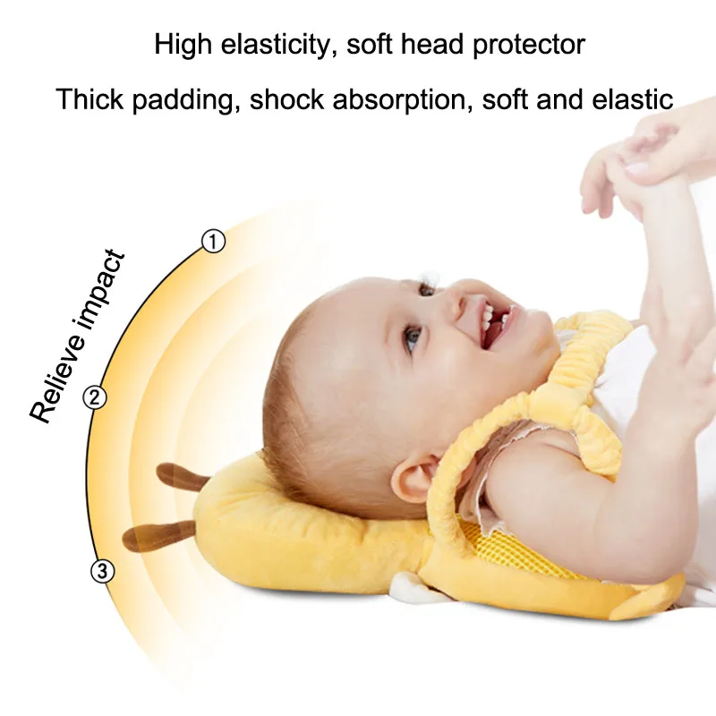 Милая подушка для защиты головы ребенка, Мультяшная подушка от падения, Мягкая Хлопковая Защитная подушка для малышей, Безопасный уход за ребенком Изображение 2