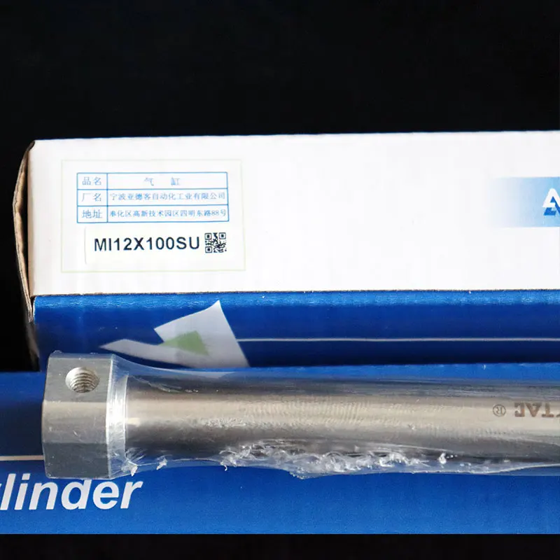 Мини-цилиндр цилиндрического типа из нержавеющей стали оригинал original MI40X125/150/160/175/200/ 250X300X350X400X450X500SCA Изображение 3