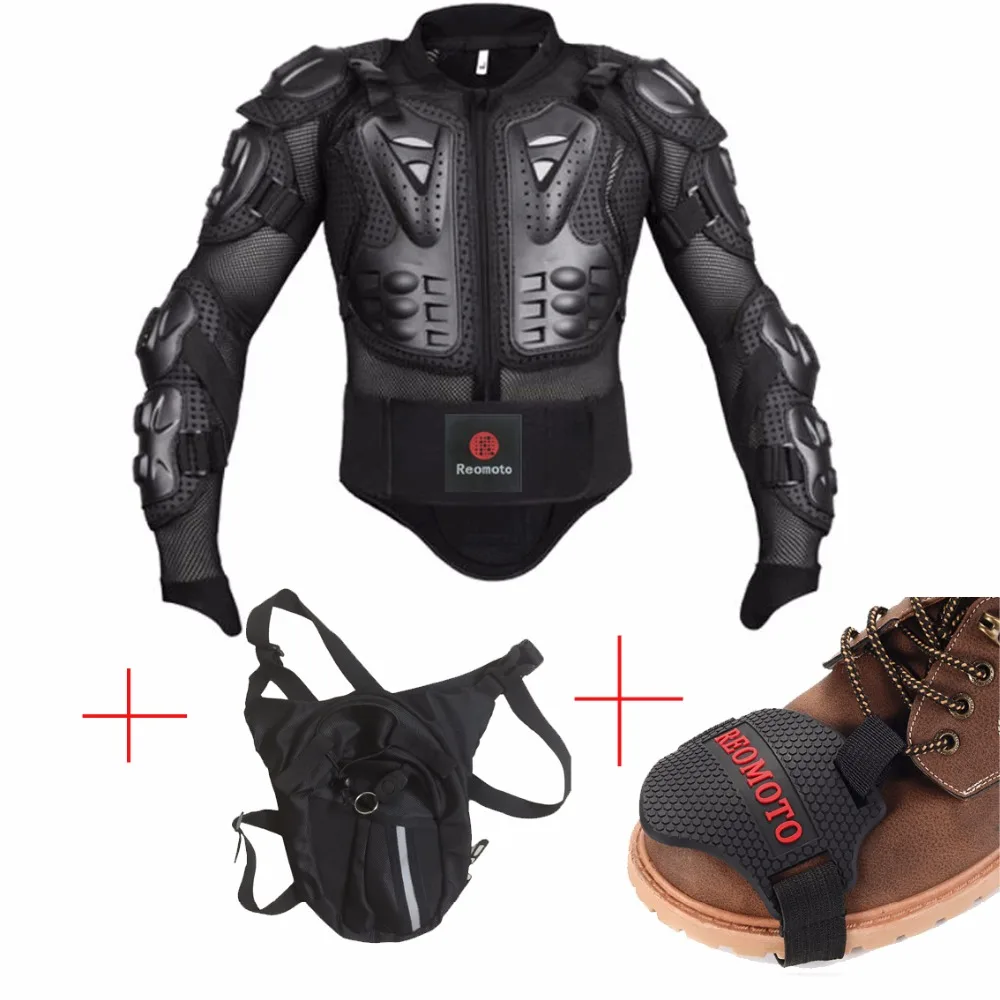 мотоциклетный бронежилет для мужчин, куртка для мотокросса, мото спортивная поясная сумка Изображение 0