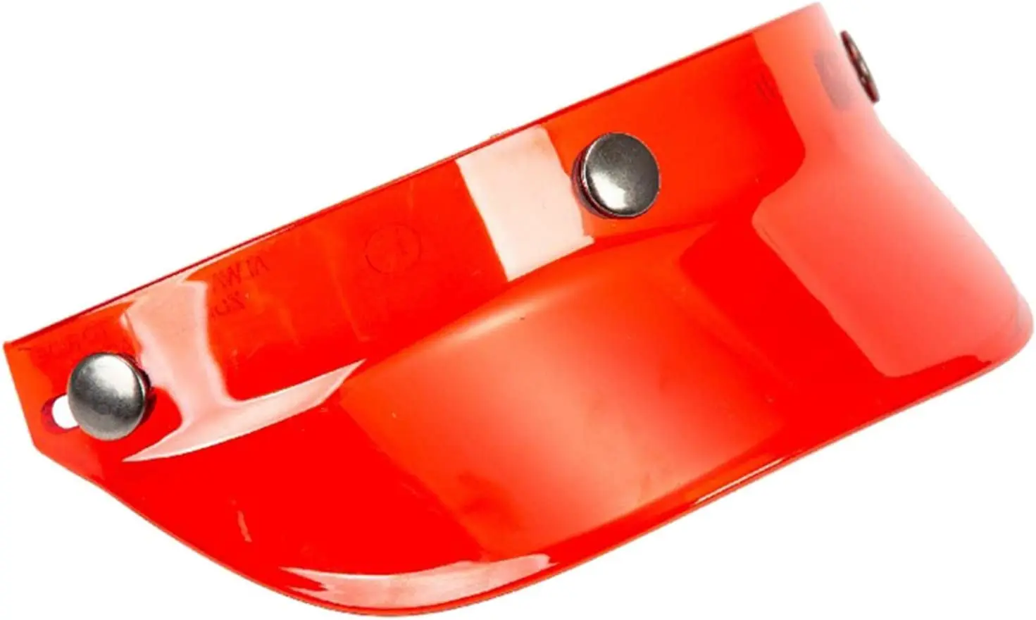 Мотоциклетный козырек с 3 защелками, устойчивый к царапинам для шлемов 3/4 размера - красный Изображение 0