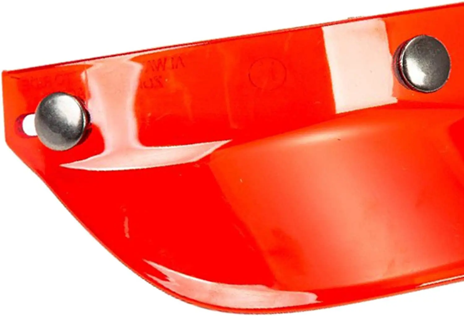 Мотоциклетный козырек с 3 защелками, устойчивый к царапинам для шлемов 3/4 размера - красный Изображение 1
