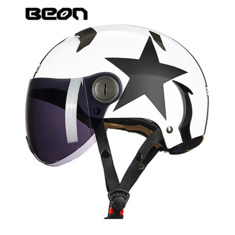 Мотоциклетный шлем BEON, Детский Милый шлем для родителей, Мужской Женский Шлем для электромобилей, Летний Прохладный Дышащий Изображение 0