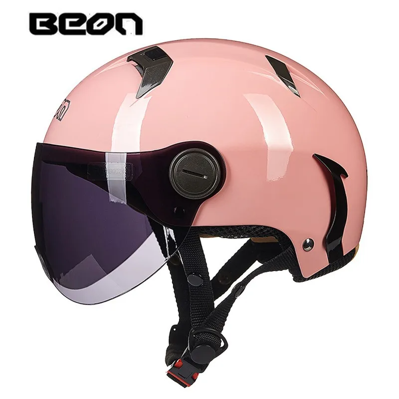 Мотоциклетный шлем BEON, Детский Милый шлем для родителей, Мужской Женский Шлем для электромобилей, Летний Прохладный Дышащий Изображение 1