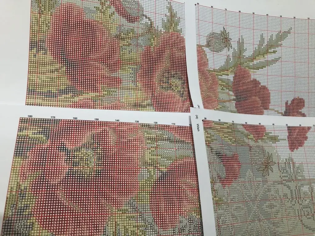 Набор для вышивания крестиком Осенних листьев для девочки Homfun Наборы для вышивания крестиком Homefun Craft Украшения для дома Homefun Изображение 4