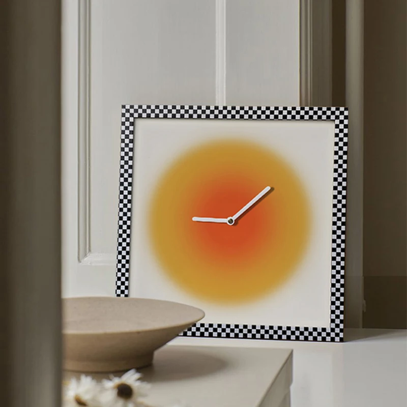 Настенные часы для детской гостиной Современный дизайн Квадратные Цифровые настенные часы Креативные украшения комнаты Horloge Murale AB50WC Изображение 1