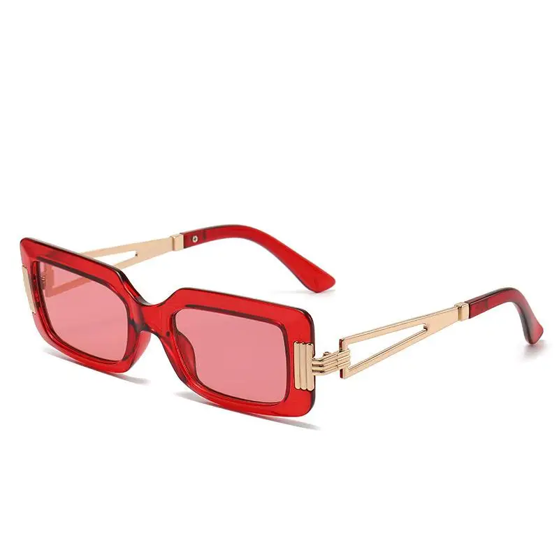 Новая модель, модная маленькая коробка в Европе и Америке, Персонализированные трендовые солнцезащитные очки ярких цветов, универсальные Изображение 4
