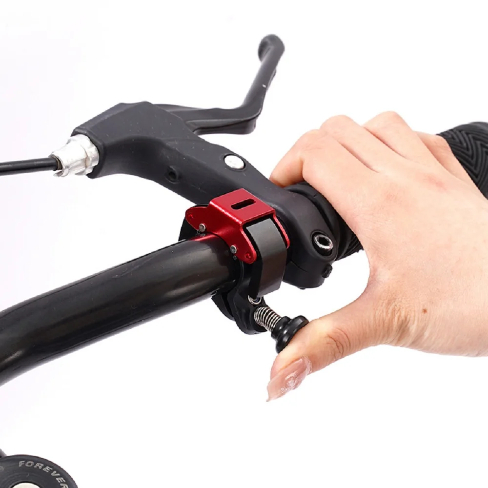 НОВЫЙ Велосипедный невидимый Q-звонок, рожок для горного велосипеда, колокольчик из алюминиевого сплава, звуковой сигнал для езды на велосипеде, безопасность велосипеда, аксессуары для велосипеда Изображение 1