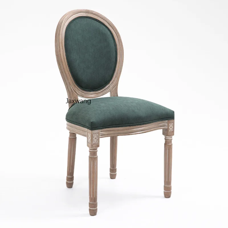 Обеденные стулья для маникюра в скандинавском стиле для кухни Мебель для дома Обеденный стул для ресторана Современный стул Американский стул для макияжа из массива дерева Изображение 2