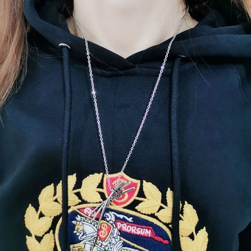 Ожерелье с изображением персонажа Ророноа Зоро, женские ожерелья Сан Тоу Рю, мужской дизайн, модный тренд, украшения унисекс для косплея из цинкового сплава Изображение 5