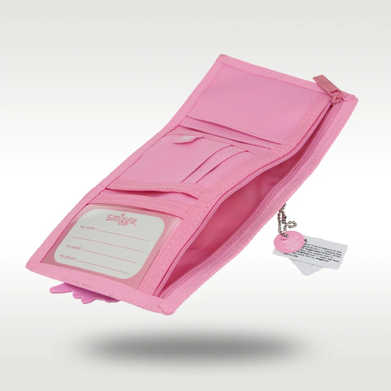 Оригинальный Высококачественный детский кошелек Smiggle для девочек, милая сумка через плечо с бабочкой и Единорогом, Клатчи, сумка для карт, кошелек для монет Изображение 5