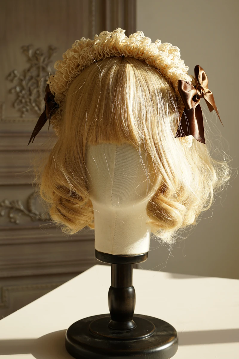 Оригинальный дизайн, цвет Лолиты, Винтажная кружевная повязка на голову KC Изображение 1
