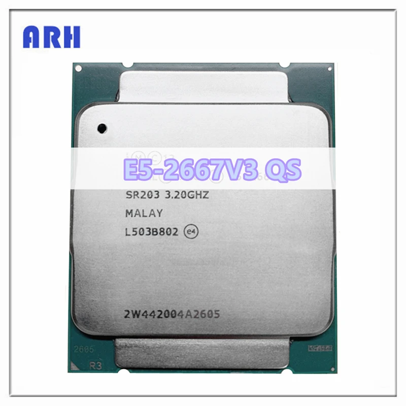 Оригинальный процессор procesador Xeon E5-2667V3 QS версии E5 2667V3 3,2 ГГц 8-ядерный 20M LGA2011-3 135 Вт envío бесплатно E5 2667 V3 Изображение 0