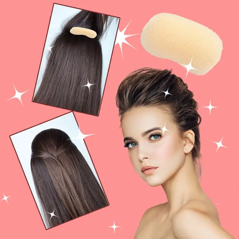 Основа для волос Спонж Для Увеличения Объема Волос Puff Magic Hair Bun Maker Отличные Инструменты Для Волос Простая В Использовании Накладка Для Укладки Волос Изображение 4