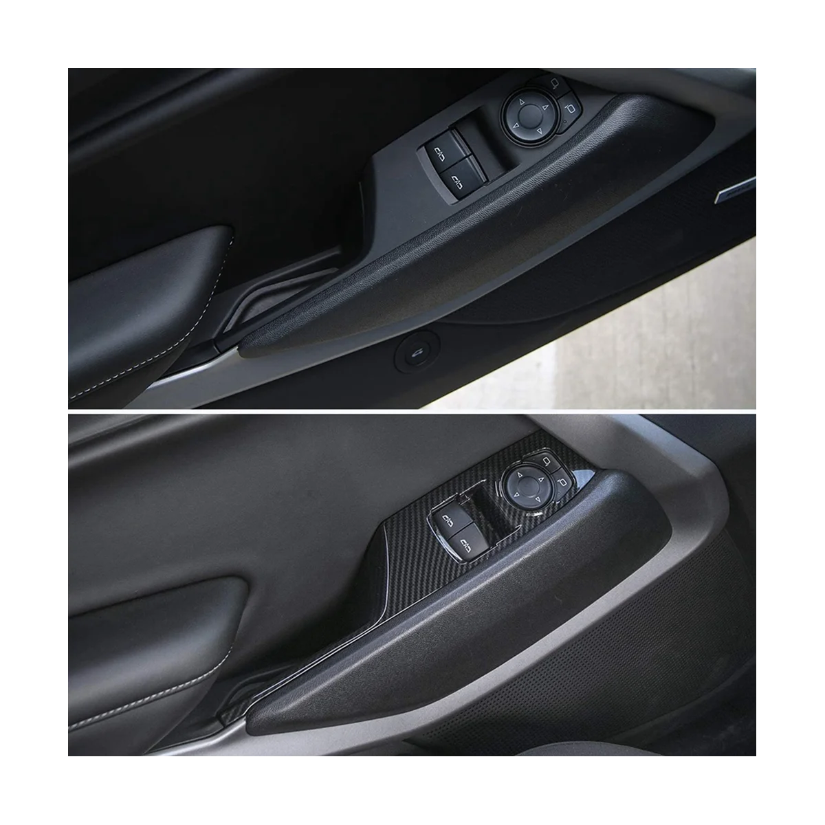 Панель Переключателей стеклоподъемника автомобиля Декоративная крышка для Chevrolet Camaro 2017-2022 Наклейки на Аксессуары для интерьера Изображение 3