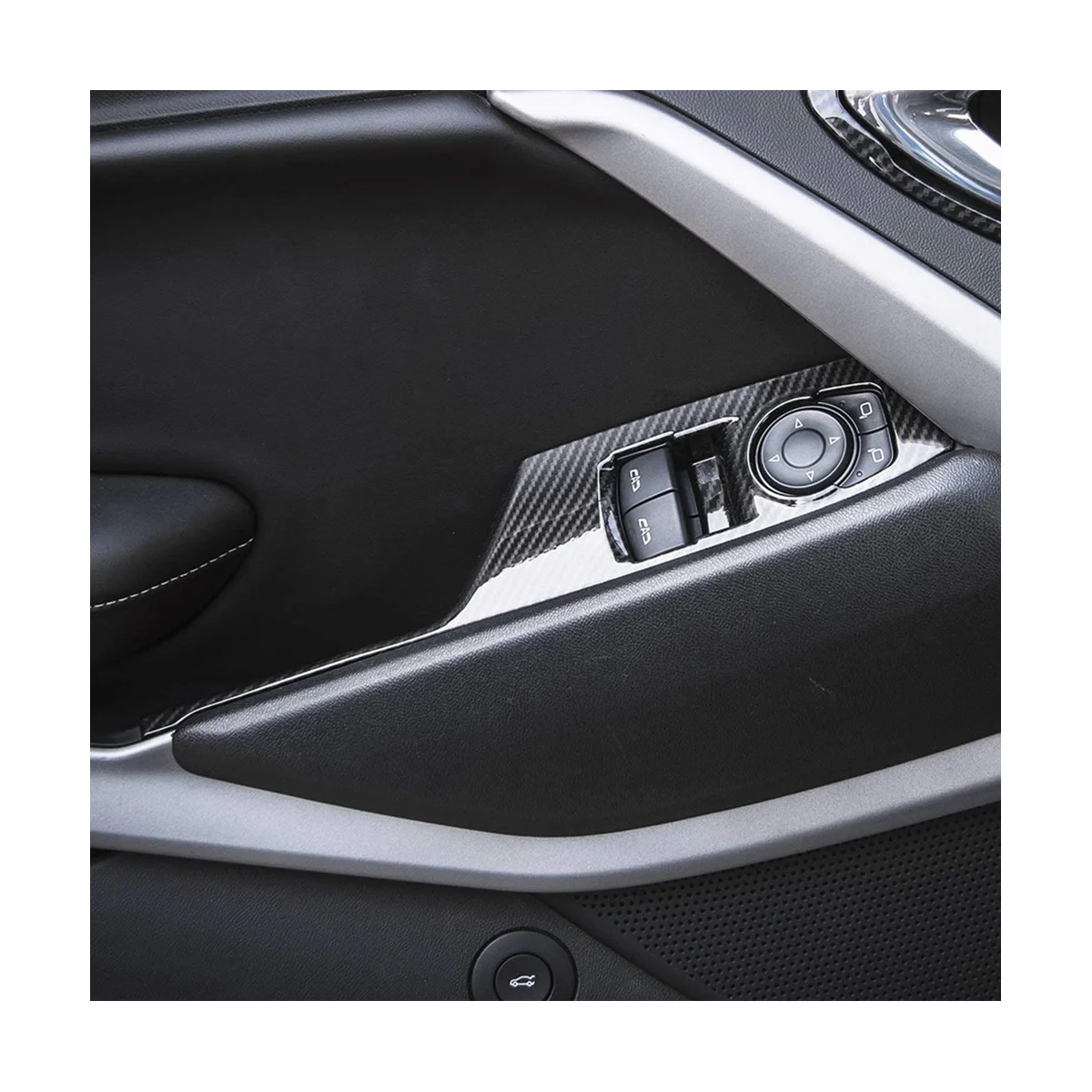 Панель Переключателей стеклоподъемника автомобиля Декоративная крышка для Chevrolet Camaro 2017-2022 Наклейки на Аксессуары для интерьера Изображение 4