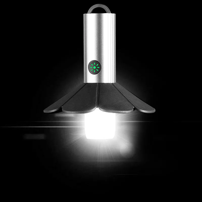 Перезаряжаемый светодиодный фонарь для кемпинга, аварийный Портативный фонарь для палатки на открытом воздухе, ручной фонарь Изображение 4