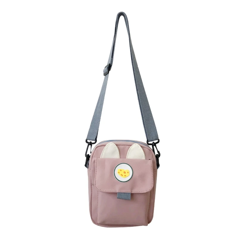 Повседневная сумка через плечо с мультяшным кроликом для женщин и девочек, сумки на плечо, чехол для телефона Изображение 4