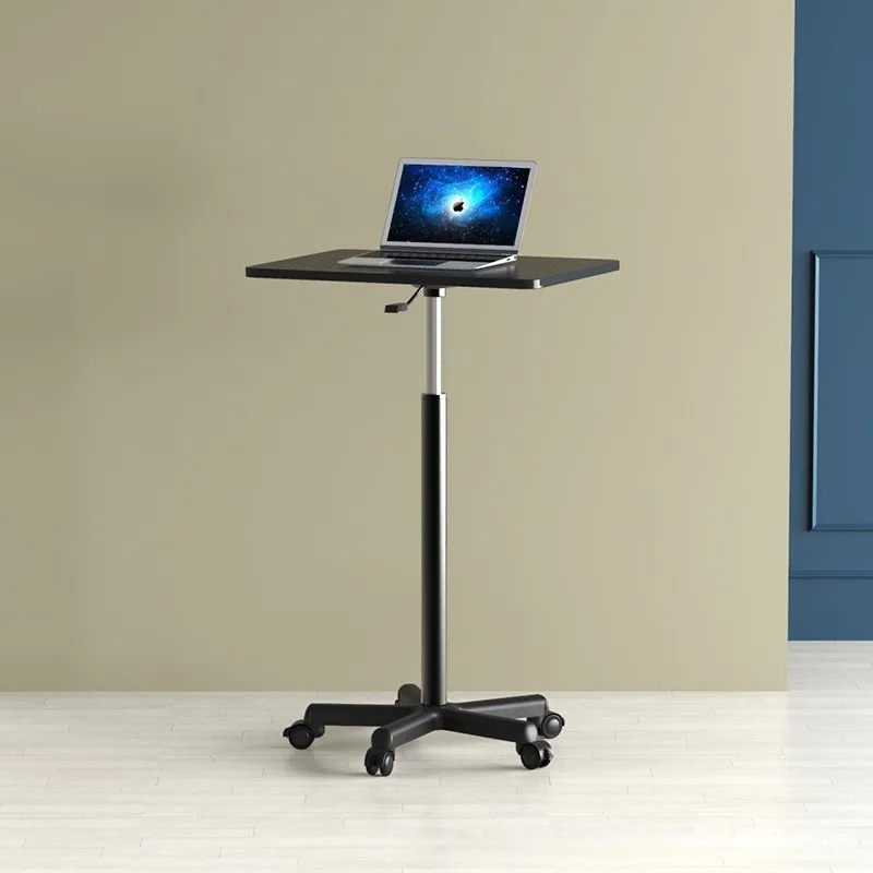 Подвижный и регулируемый компьютерный стол, Стоячий рабочий стол, Маленький прикроватный столик для ноутбука Изображение 1