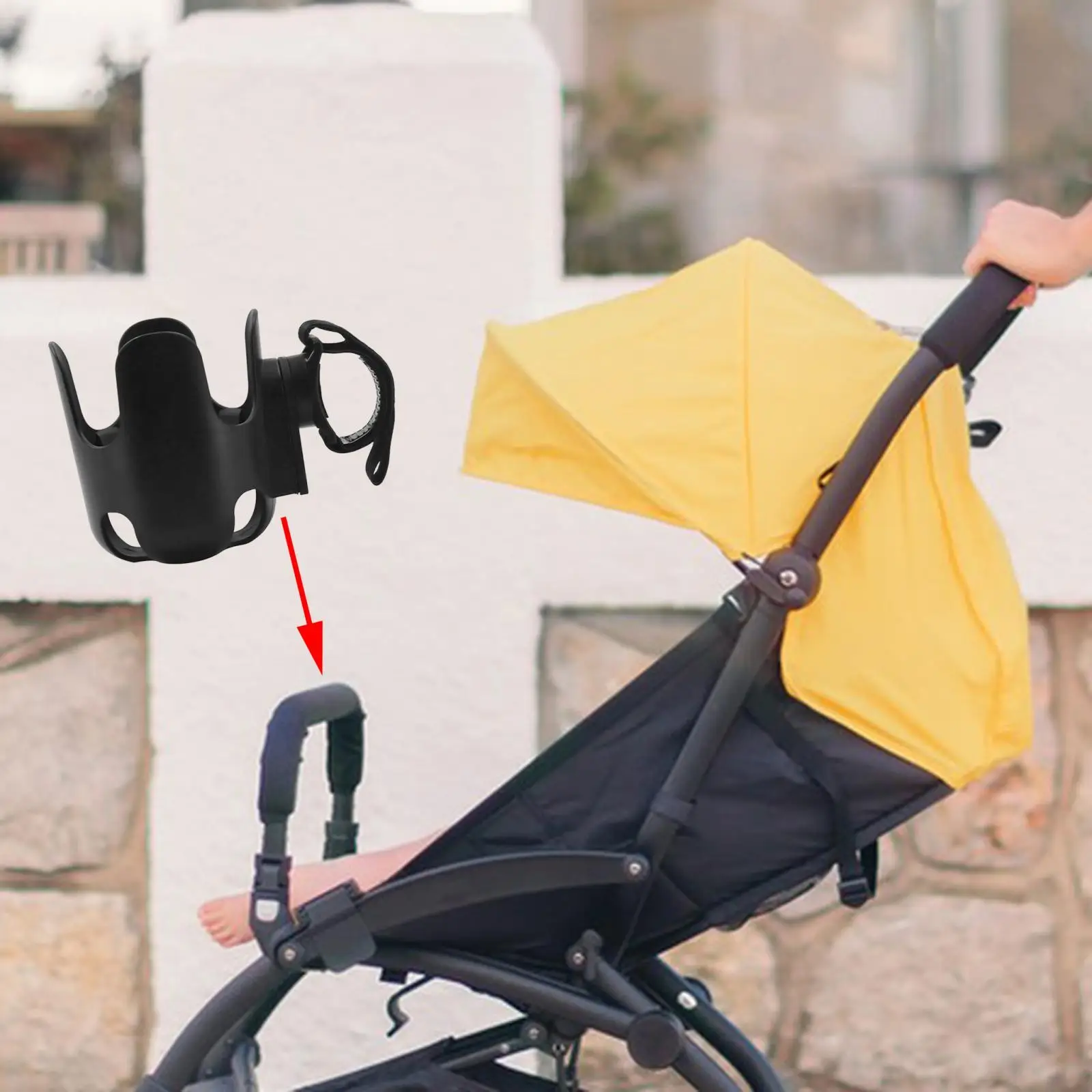 Подстаканник для коляски, устойчивый держатель для бутылки с водой для детской коляски, трехколесного велосипеда Изображение 0