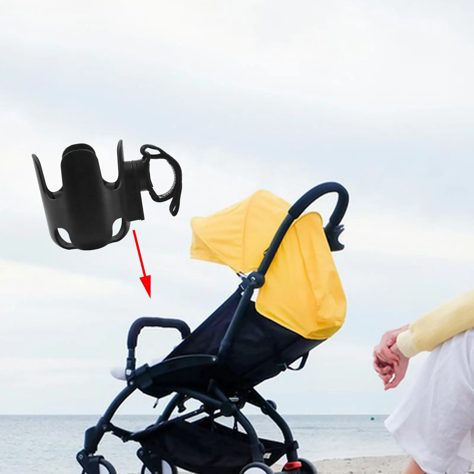 Подстаканник для коляски, устойчивый держатель для бутылки с водой для детской коляски, трехколесного велосипеда Изображение 1