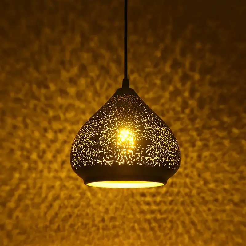 Полый подвесной светильник, железный абажур, сменный потолочный абажур Изображение 0