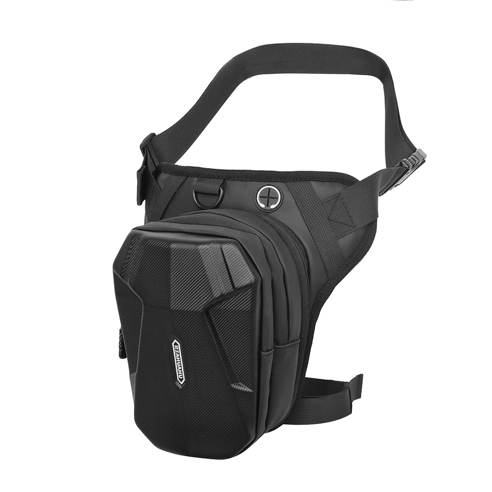 Поясная сумка с заниженной талией, жесткая мотоциклетная сумка с заниженной ногой, расширяемая водонепроницаемая сумочка для мобильного телефона для езды на открытом воздухе, велоспорта Изображение 3