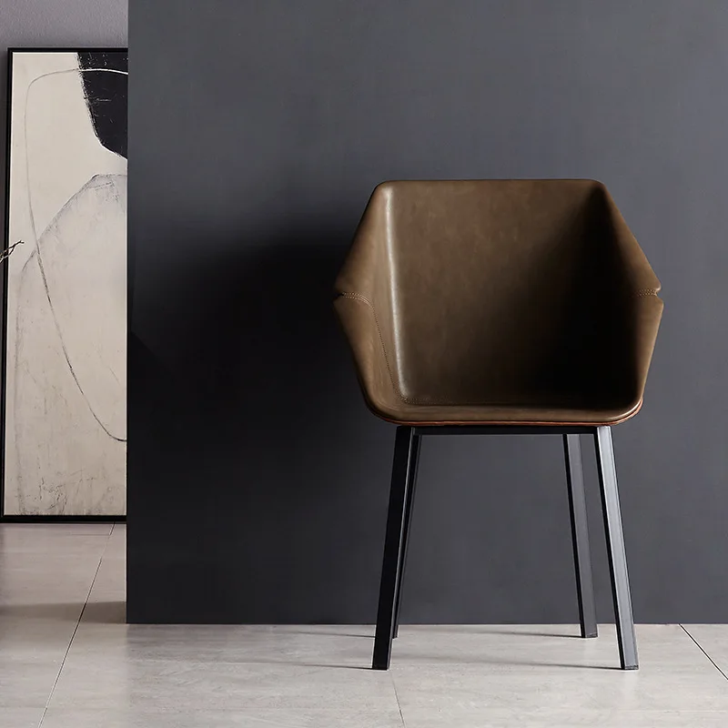 Расслабляющий рабочий стол, минималистичный дизайн для ожидания, расслабляющий Современный кофейный стул, Эргономичный пол в гостиной, мебель для дома Cadeira Изображение 4