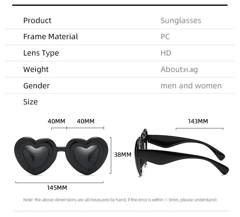 Ретро-солнцезащитные очки в форме большого сердца с защитой от UV400; Велосипедные солнцезащитные очки ярких оттенков; Летние Уличные очки; Велосипедные очки Изображение 5