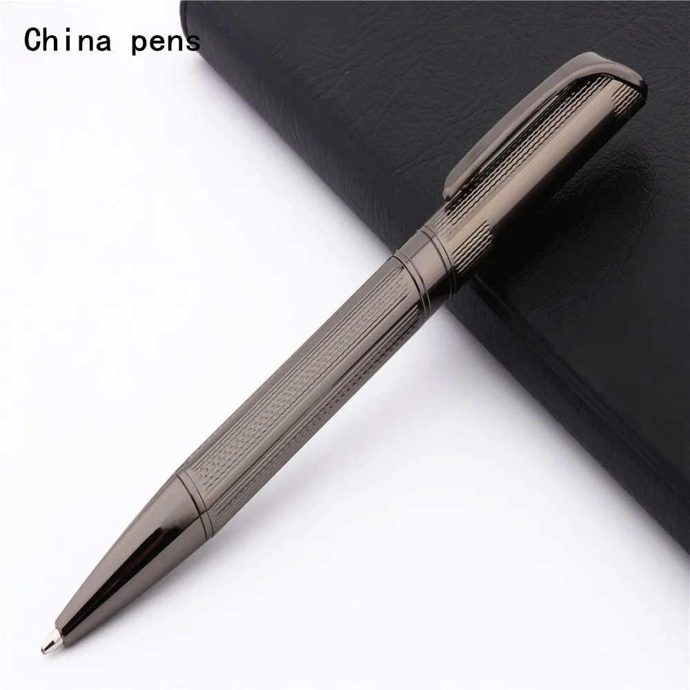 Роскошная шариковая ручка 719 серого цвета для делового офиса со средним наконечником, новая Изображение 0