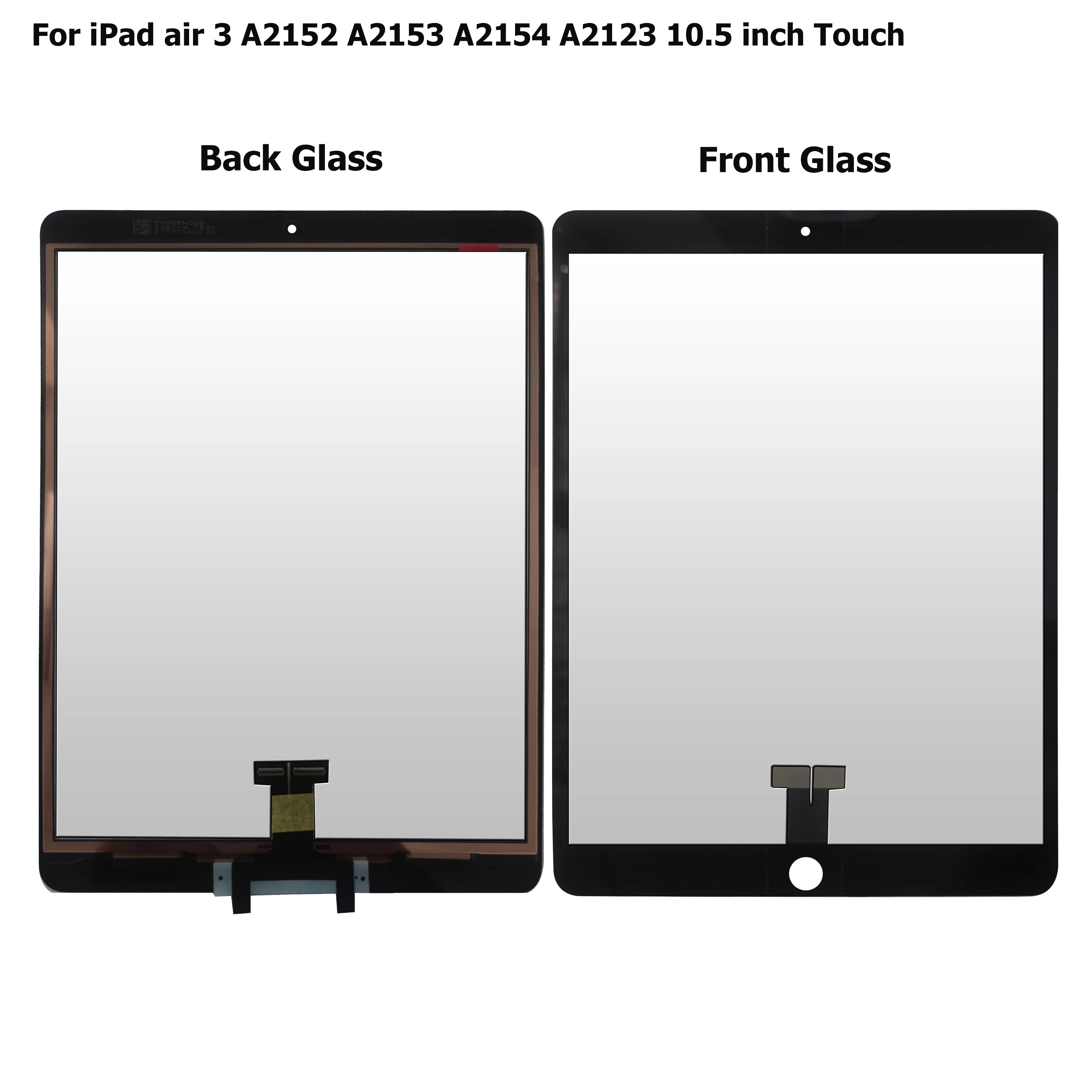 С ОСА Для iPad Air 3 2019 A2152 A2123 A2153 A2154 Замена переднего стекла сенсорного экрана Для iPad Pro 10.5 1st A1701 A1709 Изображение 5