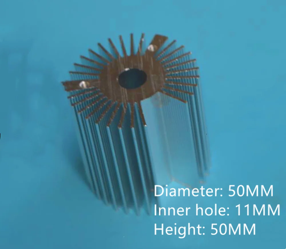 Светодиодный радиатор Алюминиевый Радиатор для бытовой лампы Заменяемый Радиатор 50x50mm Изображение 0