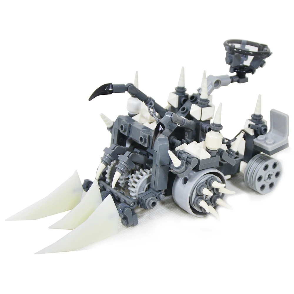 Сделай сам MOC mech chariot взрослая модель для сборки строительных блоков мясорубка нежити катапульта игрушки для детей подарки Изображение 0