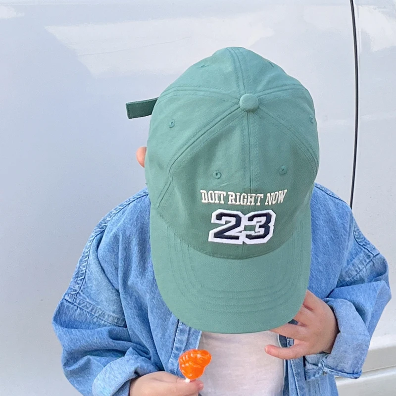 Сезон: Весна-лето, Бейсболки для мальчиков и девочек с рисунком № 23, модные детские шляпы от Солнца, Осенние Хлопковые детские кепки Изображение 2