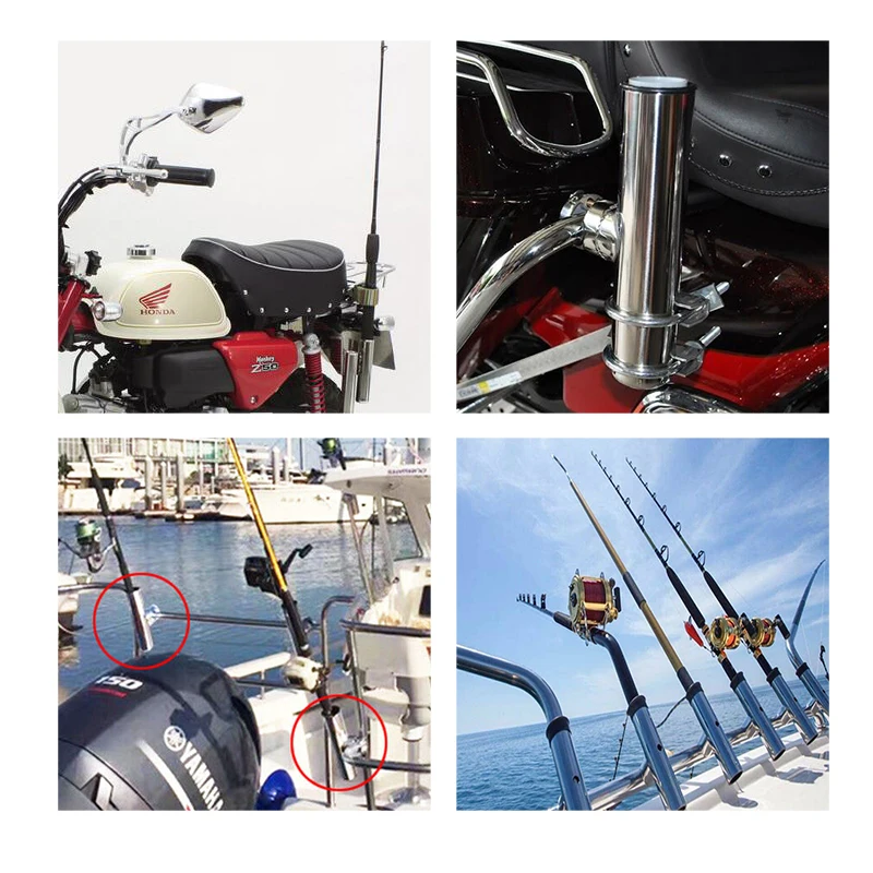 Сиденье для удочки для мотоцикла из нержавеющей стали, рыболовная лодка, рыболовный путь, вспомогательная платформа для удочки, яхта, корабль, орудийная платформа для удочки Изображение 4