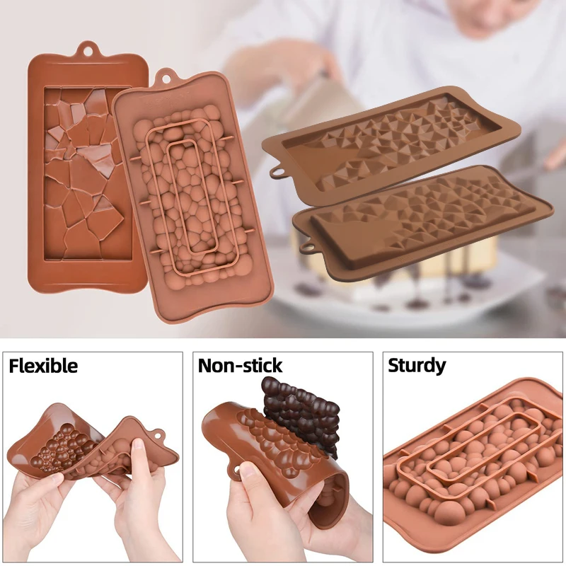 Силиконовые формы для шоколада SHENHONG Инструменты для приготовления детских конфет Формы для выпечки шоколадных блоков Пищевые Формы для выпечки десертов Изображение 5