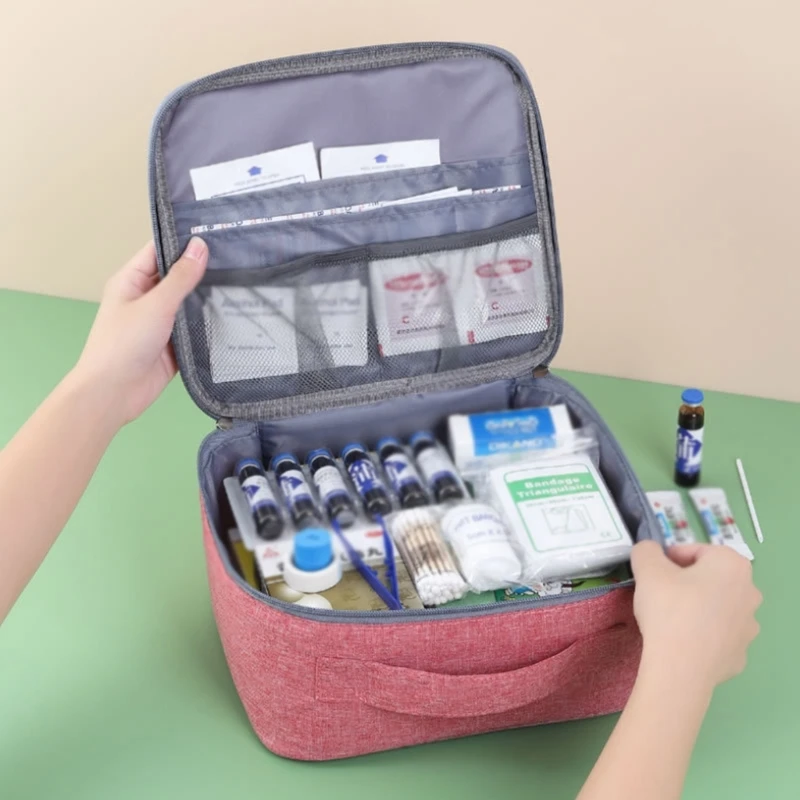 Сумка-органайзер для бутылок, сумка для хранения лекарств, дорожная сумка для органайзера для таблеток, витаминов, медикаментов Изображение 4