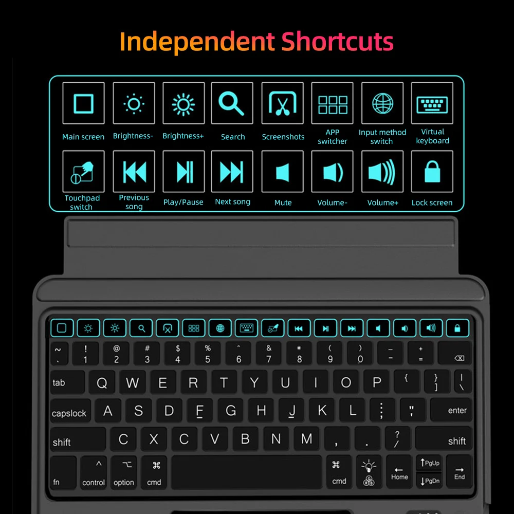 Съемный чехол-клавиатура Tablet BT, совместимый с iPad 10,2 