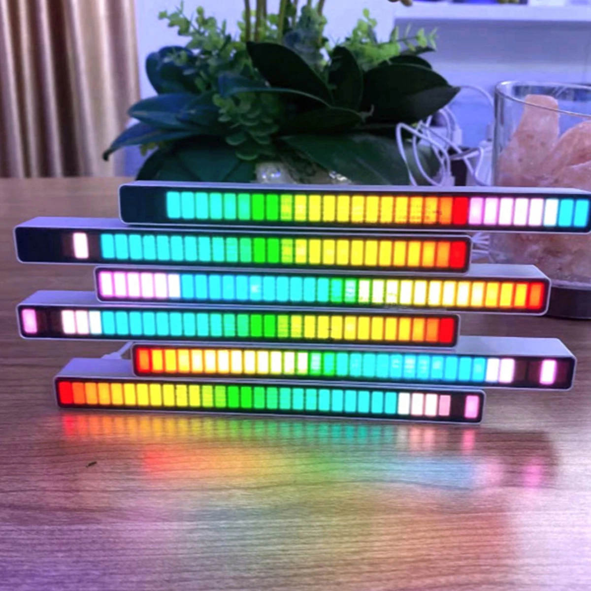 Умная светодиодная световая панель Микрофонная подсветка 18 цветов окружающий свет телевизора Ручное управление RGB световая панель для гостиной спальни Изображение 1