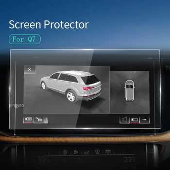 Автомобильная наклейка, протектор экрана, приборная панель для Audi Q7 2023, дисплей навигатора, защитная пленка из закаленного стекла, автомобильные аксессуары для транспортных средств